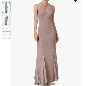 NWT Nightway Long Glitter Knit Dress Formal